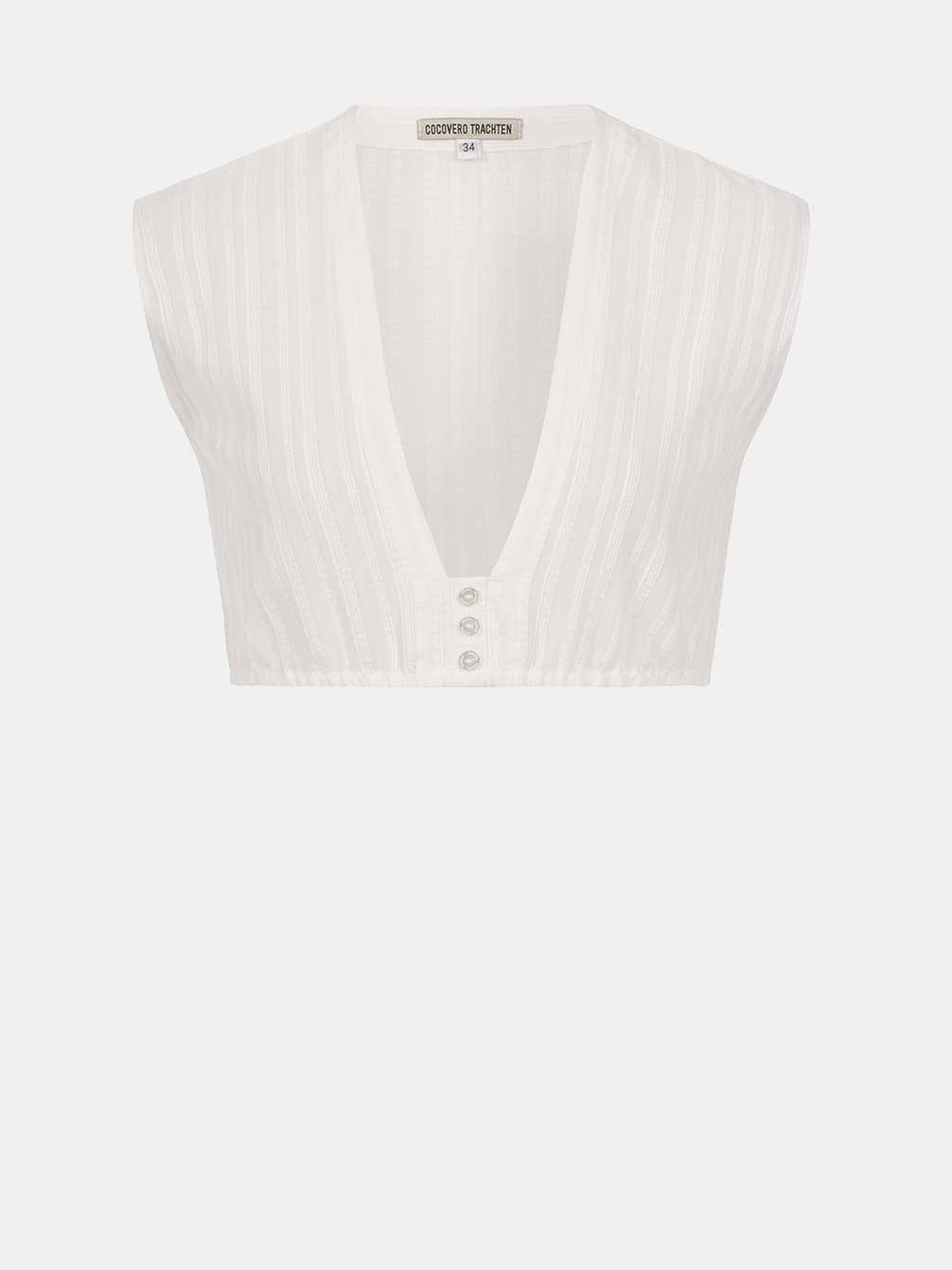 Cremefarbene Dirndlbluse Cremefarbene Dirndlbluse