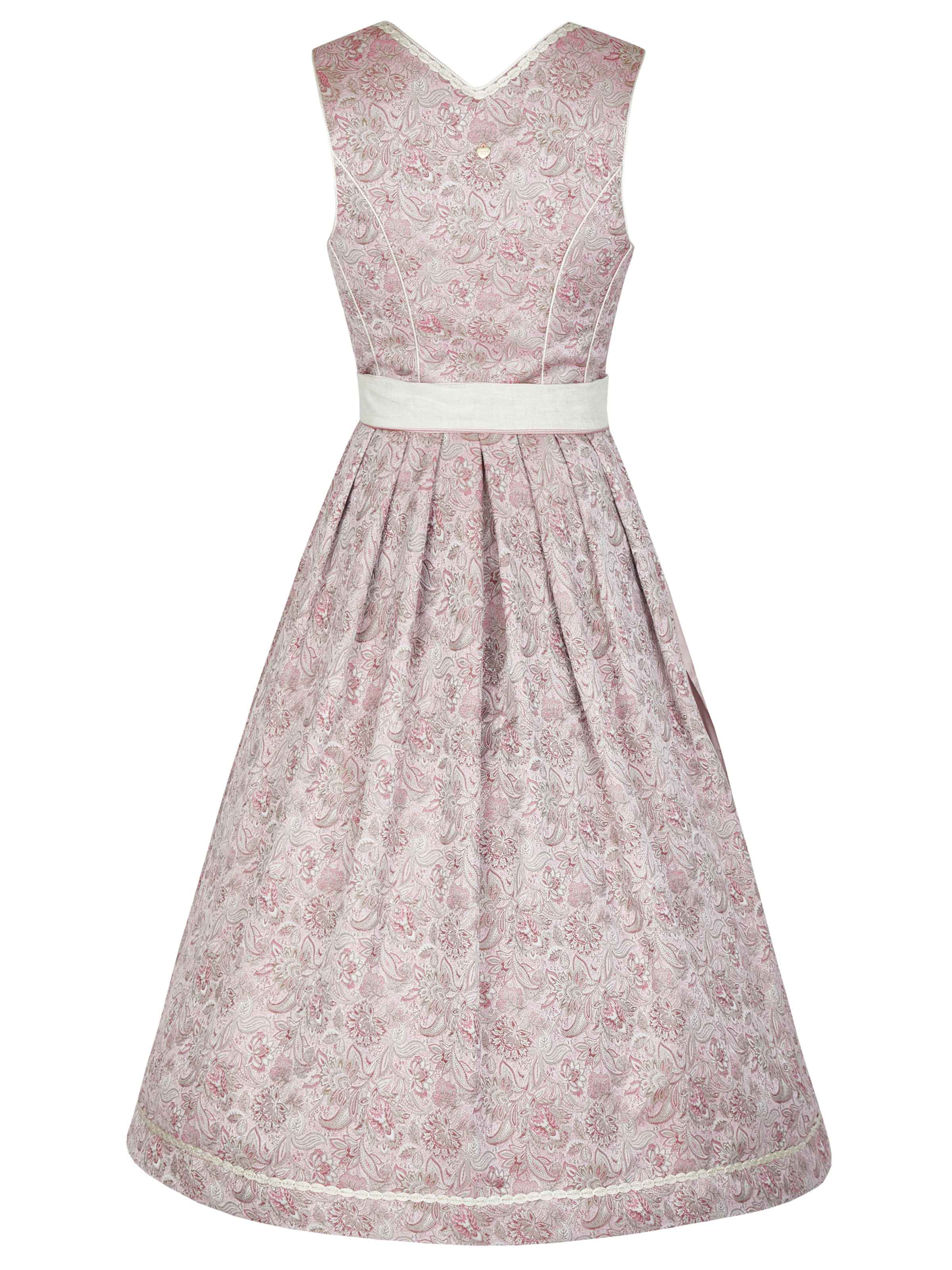 Roséfarbenes Dirndl mit Perlencharivari Roséfarbenes Dirndl mit Perlencharivari