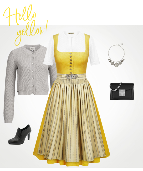 Trendfarbe Gelb: Mit diesem Dirndl scheint die Sonne! Trendfarbe Gelb: Mit diesem Dirndl scheint die Sonne!