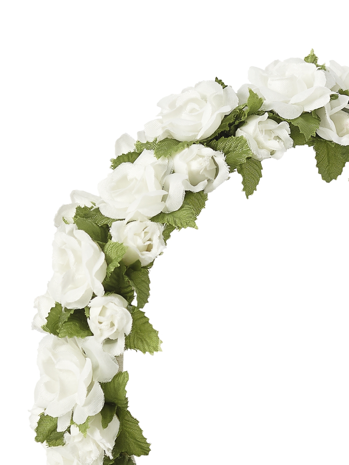 Weißer Hochzeits-Blumenkranz