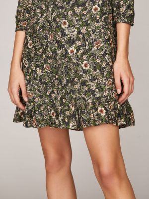 Geblümtes Midi-Kleid aus Baumwolle Geblümtes Midi-Kleid aus Baumwolle