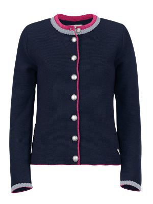 Dunkelblaue Strickjacke Dunkelblaue Strickjacke