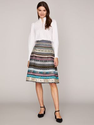Gemusterter Midi-Rock im Boho-Look Gemusterter Midi-Rock im Boho-Look