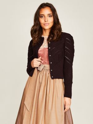 Pflaumenfarbenes Dirndl mit zwei Schürzen Pflaumenfarbenes Dirndl mit zwei Schürzen