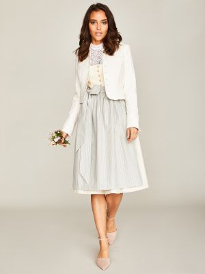 Hellgelbes Dirndl mit zwei Schürzen Hellgelbes Dirndl mit zwei Schürzen