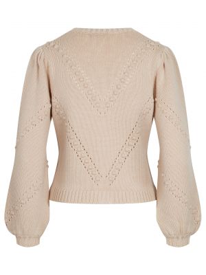 Strickjacke mit Blumenstickerei Strickjacke mit Blumenstickerei
