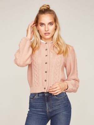 Oversized Strickjacke in sanftem Apricot Oversized Strickjacke in sanftem Apricot