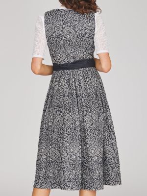 Dunkelblaues Dirndl mit Denim-Optik-Schürze Dunkelblaues Dirndl mit Denim-Optik-Schürze
