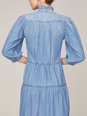 Langes Kleid in Denim-Optik Langes Kleid in Denim-Optik