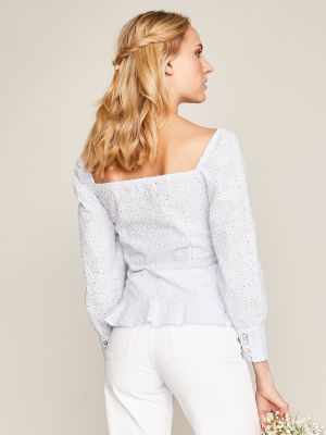 Bluse mit Schößchen Bluse mit Schößchen