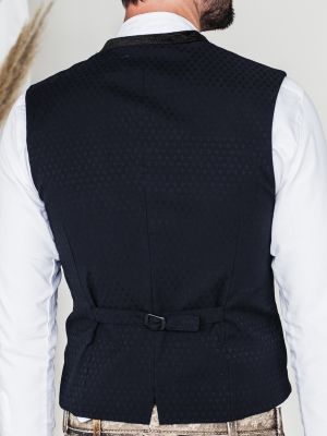 Schwarzblaue Herren-Trachtenweste Schwarzblaue Herren-Trachtenweste