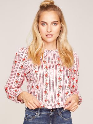 Bluse mit Blumenranken Bluse mit Blumenranken