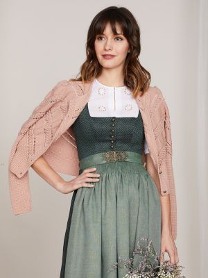 Grünes Dirndl mit quadratischem Webmuster Grünes Dirndl mit quadratischem Webmuster