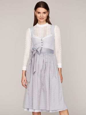 Eisblaues Dirndl mit Herzausschnitt Eisblaues Dirndl mit Herzausschnitt