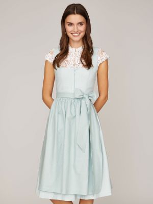Mintfarbenes Dirndl mit 2 Schürzen Mintfarbenes Dirndl mit 2 Schürzen