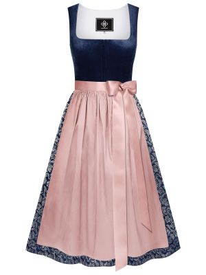 Dunkelblaues Dirndl mit zwei Schürzen Dunkelblaues Dirndl mit zwei Schürzen