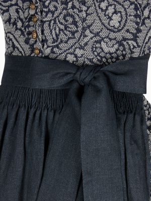 Dunkelblaues Dirndl mit Denim-Optik-Schürze Dunkelblaues Dirndl mit Denim-Optik-Schürze