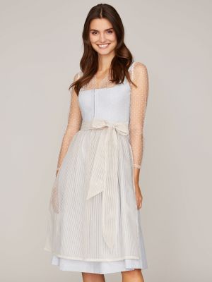 Hellblaues Dirndl mit 2 Schürzen Hellblaues Dirndl mit 2 Schürzen