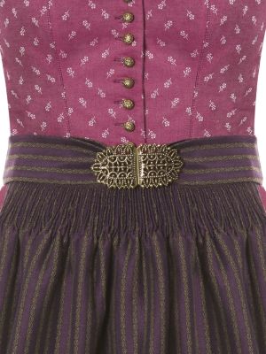 Stretch-Dirndl in Beere mit floralem Muster Stretch-Dirndl in Beere mit floralem Muster