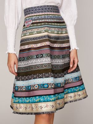 Gemusterter Midi-Rock im Boho-Look Gemusterter Midi-Rock im Boho-Look