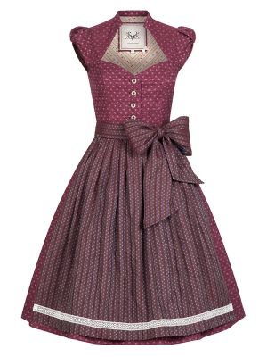 Weinrotes Dirndl mit Flügelärmchen Weinrotes Dirndl mit Flügelärmchen