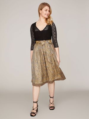 Material-Mix Dirndl mit zwei Schürzen Material-Mix Dirndl mit zwei Schürzen