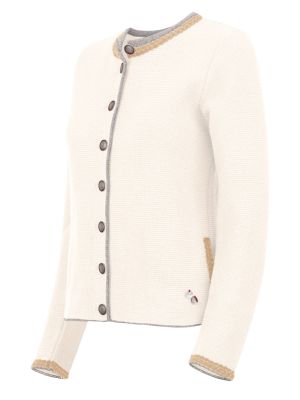 Creme-farbene Strickjacke Creme-farbene Strickjacke