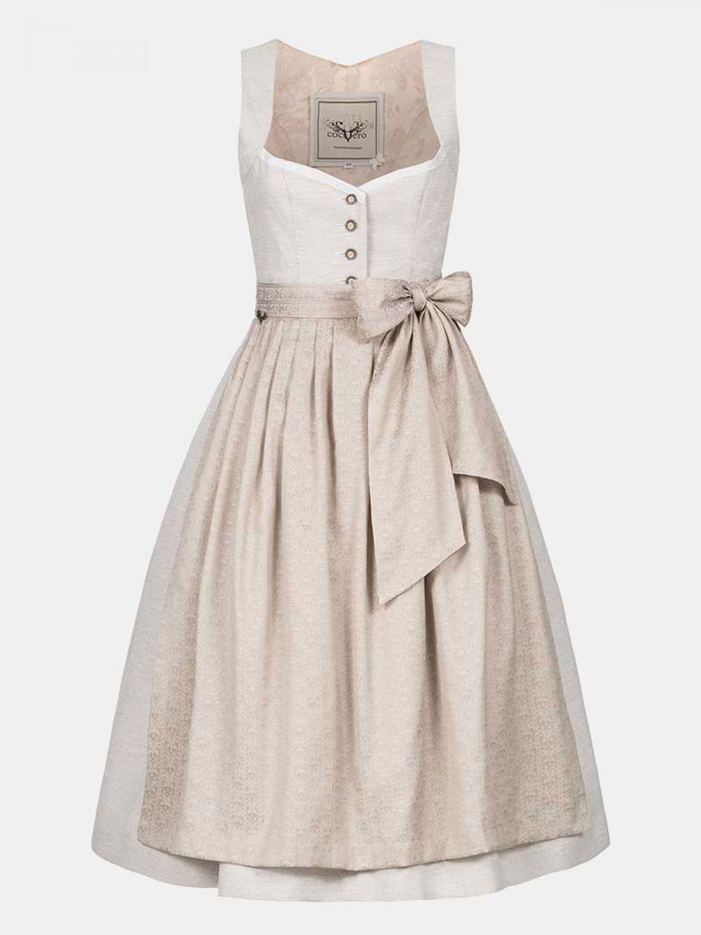 CocoVero Cremefarbenes Hochzeitsdirndl