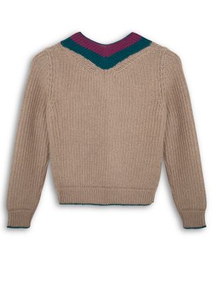 Strickjacke in Beige aus Merinowolle Strickjacke in Beige aus Merinowolle