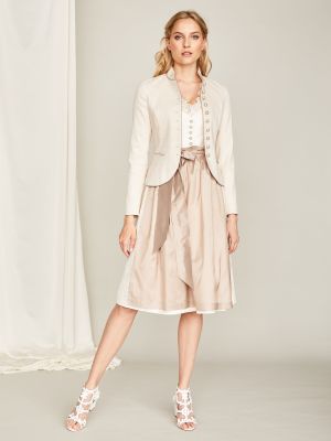 Hochzeits-Dirndl in Champagner Hochzeits-Dirndl in Champagner