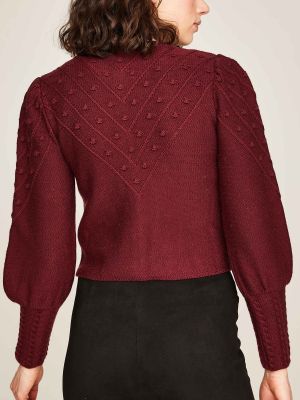 Strickjacke mit Puffarm Strickjacke mit Puffarm