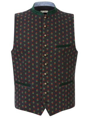 Schwarze Trachtenweste mit Muster Schwarze Trachtenweste mit Muster