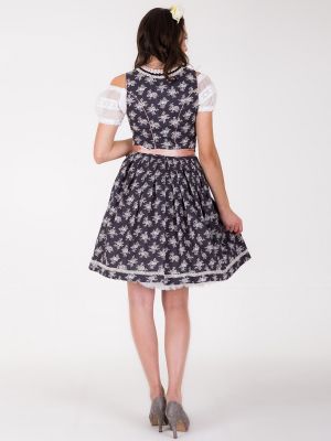 Blaues Dirndl mit rosa Schürze Blaues Dirndl mit rosa Schürze