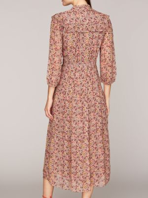 Chiffonkleid mit Blumenmuster und Rüschen Chiffonkleid mit Blumenmuster und Rüschen