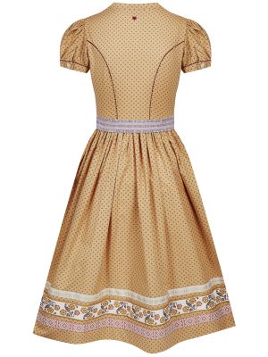 Senf-farbenes Kleid mit Gürtel Senf-farbenes Kleid mit Gürtel