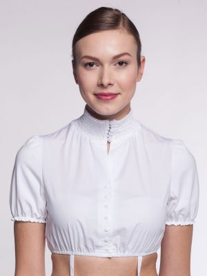 Edle Dirndlbluse in Weiß Edle Dirndlbluse in Weiß