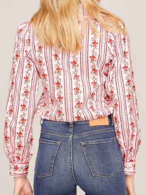 Bluse mit Blumenranken Bluse mit Blumenranken