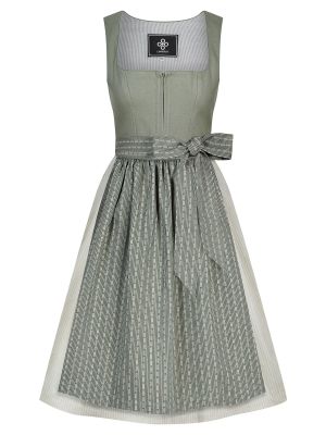 Khakifarbenes Dirndl mit zwei Schürzen Khakifarbenes Dirndl mit zwei Schürzen