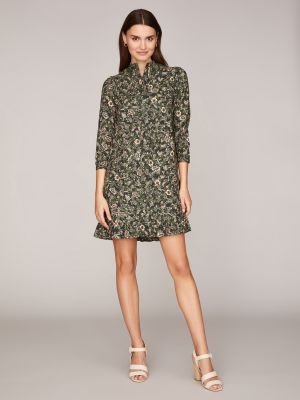 Geblümtes Midi-Kleid aus Baumwolle Geblümtes Midi-Kleid aus Baumwolle