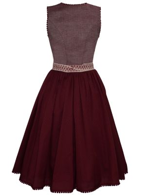 Elegantes Leinen-Dirndl in Beere Elegantes Leinen-Dirndl in Beere