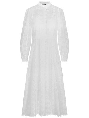 Midikleid aus Lochspitze Midikleid aus Lochspitze