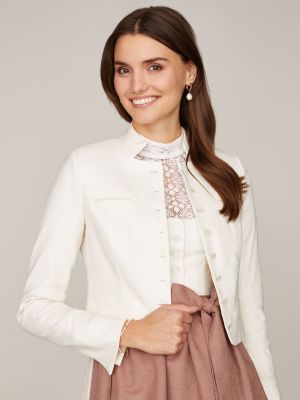 Cremeweißes Dirndl mit 2 Schürzen Cremeweißes Dirndl mit 2 Schürzen