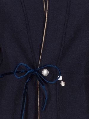 Dunkelblaue Wolljacke Dunkelblaue Wolljacke