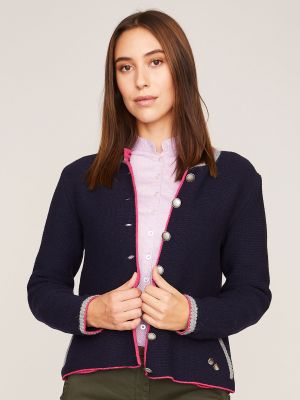 Dunkelblaue Strickjacke Dunkelblaue Strickjacke