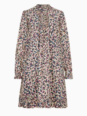Kurzes Kleid mit Blumenmuster Kurzes Kleid mit Blumenmuster