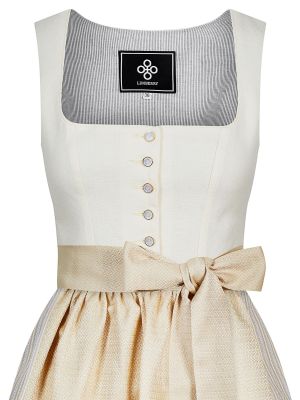Hellgelbes Dirndl mit zwei Schürzen Hellgelbes Dirndl mit zwei Schürzen