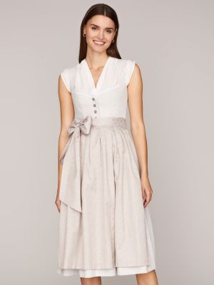 Cremefarbenes Dirndl mit Herzausschnitt Cremefarbenes Dirndl mit Herzausschnitt