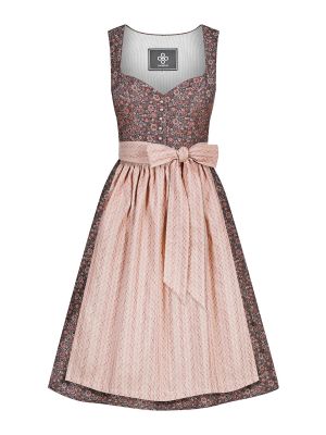 Rosé-braunes Dirndl mit zwei Schürzen Rosé-braunes Dirndl mit zwei Schürzen