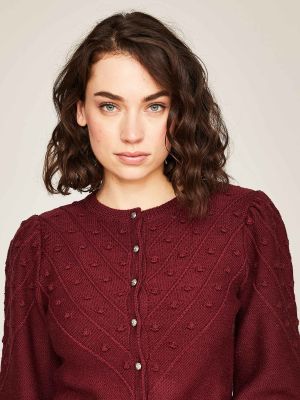 Strickjacke mit Puffarm Strickjacke mit Puffarm