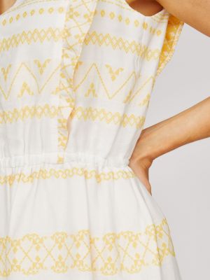 Weiß-gelbes Kleid Weiß-gelbes Kleid